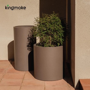 Vente <span class=keywords><strong>en</strong></span> gros directe <span class=keywords><strong>d</strong></span>'usine, grands pots ronds pour hôtel, villa, pots à fleurs <span class=keywords><strong>d</strong></span>'extérieur, pots robustes pour patio et jardin - Product Image 1