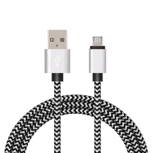 Cable de carga rápida de nailon trenzado, Cable Micro <span class=keywords><strong>USB</strong></span> de 3 pies para Android 2A - Product Image 1