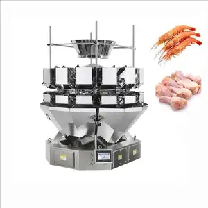 Combinación de báscula multicabezal, báscula de pesaje multicabezal para pescado congelado/CARNE/pollo - Product Image 1