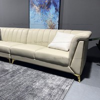 Canapé-chaise en velours blanc, ensemble de canapés sectionnels en cuir, meubles de salon, canapés d'hôtel