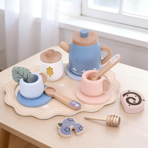 Juguetes <span class=keywords><strong>de</strong></span> <span class=keywords><strong>Cocina</strong></span> <span class=keywords><strong>de</strong></span> Madera para Niños para Jugar a las Casitas - Set <span class=keywords><strong>de</strong></span> Postres, Pan y Té <span class=keywords><strong>de</strong></span> la Tarde con Cafetera Realista para Juego <span class=keywords><strong>de</strong></span> Roles - Product Image 3