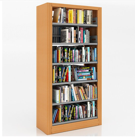 Мебель для библиотеки, стальная книжная полка, двусторонняя, для чтения, комнаты, книжная полка без болтов