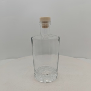Bottiglie di vetro vuote all'ingrosso 500ml chiaro whisky Tequila Vodka <span class=keywords><strong>Gin</strong></span> e Rum bottiglie vuote - Product Image 3