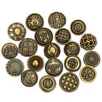 Vente directe Accessoires de vêtement personnalisé exquis classique Style Vintage en relief bouton à tige en métal pour manteau