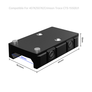 Thiết kế mới thép không gỉ <span class=keywords><strong>Red</strong></span> Dot gắn Adapter tấm tương thích với Doc t dấu chân phạm vi & phụ kiện cho chiến thuật sử dụng - Product Image 2