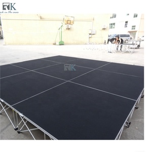 Plywood <b>Platform</b> Aluminum <b>Stage</b> Aluminum Support Mobile <b>Stage</b> for Wedding Performance Exhibition Music Events - Product Image 6