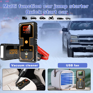 <span class=keywords><strong>Kit</strong></span> de Démarrage d'Urgence Portable <span class=keywords><strong>Carson</strong></span> 12V pour Voiture, 1 Démarrreur de Batterie Externe pour Voitures Essence/Diesel, Noir, Garantie 1 An - Product Image 2