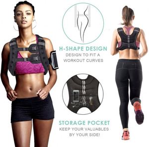 Gilet lesté réglable MDBuddy avec pompe à air en caoutchouc et plaques de poids – Équipement de fitness universel pour l'haltérophilie - Product Image 4