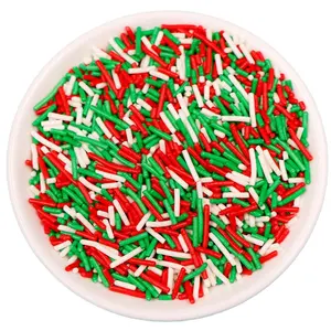 Manik-manik emas dan perak yang dapat dimakan percikan mutiara gula kemasan jumlah besar dekorasi kue putih permen Natal gula