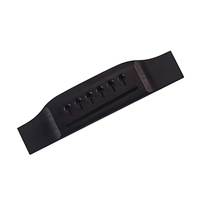 Premium Ebony Bridge 152.5MM Acoustic Guitar Bridge for 6 String Acoustic Guitar Replacement Part