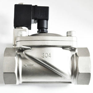 วาล์วน้ำโซลินอยด์สแตนเลส SS304 DN50 16 บาร์ ควบคุมด้วยระบบไพล็อต ขนาด 2 นิ้ว 24VDC - Product Image 1