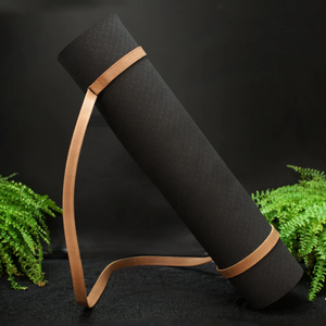 Handgemaakte Pu Lederen <span class=keywords><strong>Yoga</strong></span> Mat Houder Reis Draagbare Deken Dragen Riem <span class=keywords><strong>Yoga</strong></span> Accessoires Voor Picknick Buiten