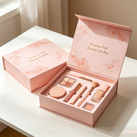 Luxuriöse Maßgefertigte Recycelbare Buchförmige Matt Laminierte Make-up Pinsel Geschenkset Papierverpackung Kosmetikbox