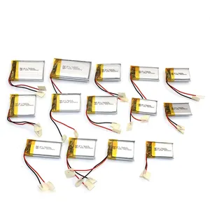 3.7V 7.4V 11.1V 45mAh 150mAh 300mAh 600mAh 610mAh 850mAh 1000mAh 10000mAh กลมแบตเตอรี่ Lipo พลังงานบางพิเศษ