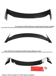 <span class=keywords><strong>Spoiler</strong></span> Winglet Premium in ABS Nero Lucido Opaco a 3 Pezzi Stile Yofer per Tesla Model Y Juniper 2025 - Decorazione Posteriore Rinnovata - Product Image 6