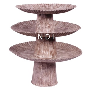 Centro DE MESA PARA CENA, soporte para pastel, soporte para pastel de boda, diseño hecho a mano, servicio de pastel de Metal, soporte para pastel de un solo nivel - Product Image 4