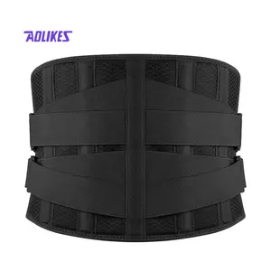 Cinturón de entrenamiento de cintura ajustable para hombre y mujer, corsé Lumbar ortopédico transpirable para parte inferior de la espalda, soporte para columna vertebral