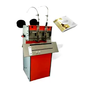 Semi automatic double head notebook booklet paper binding machine sewing book saddle stitching machine