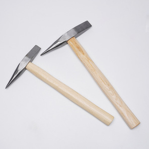 Marteau de soudage à manche en bois 300G/500G, qualité industrielle, pour élimination des scories, des rouilles et de la glace - Product Image 1