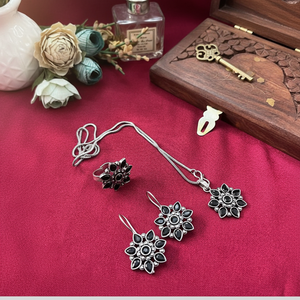 Combo Oxidised Plated Fashion Jewelry Set 11714347BL - Product Image 3