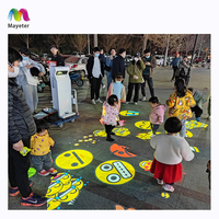 Projecteur interactif mobile portatif de jeu de plancher de 70 + jeux pour des enfants d'enfants