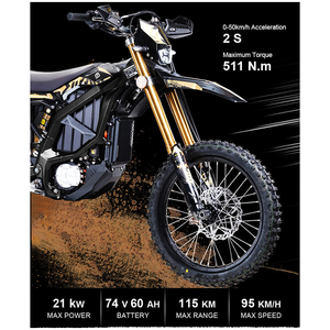 2025 Stock para Ultra 74V 21000W 60AH Bicicleta de Cross sin Escobillas de Iones de Litio Negro Carbón 95km/h con Controlador PMSM Forjado Ultra Bee Surron - Product Image 2