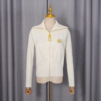 AIMEISI Cardigan élégant à manches longues avec fermeture éclair en métal, design simple et décontracté, sweat-shirts pour femmes