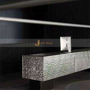 M24 201 Grade Stainless Steel Plate Ceiling Wall Decorative <b>Panel</b> Water Ripple Design Bending Cutting Welding Services Custom - Product Image 5