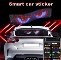 Panneau lumineux LED flexible imperméable pour la lunette arrière de la voiture, panneau matriciel LED avec télécommande par application, écran textuel, nouveauté