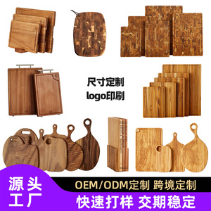 เขียงไม้กระถินทรงสี่เหลี่ยมพร้อมหูจับรูปหัวใจสำหรับหั่นอาหารในครัว - Product Image 4