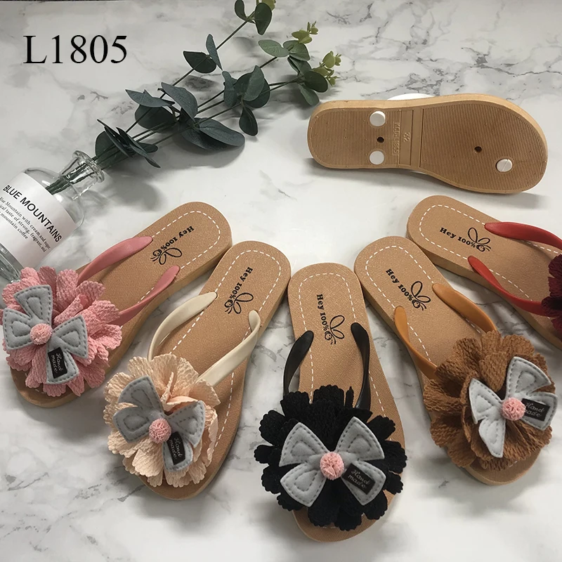 Latest Design Ladies Flat Chappal Flip Flop for Women