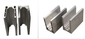 유리 난간 울타리 테라스 프레임리스 유리 난간 디자인 알루미늄 U 채널 계단 풀 유리 난간 - Product Image 5