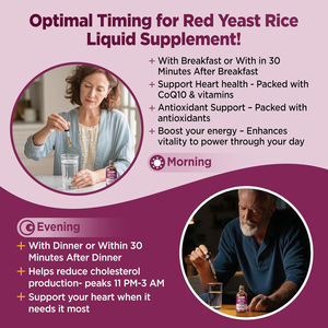 Липосомальные жидкие капли из красного риса с коэнзимом Q10 1200 мг, экстракт красного риса для снижения уровня холестерина с цитрусовым бергамотом - Product Image 5