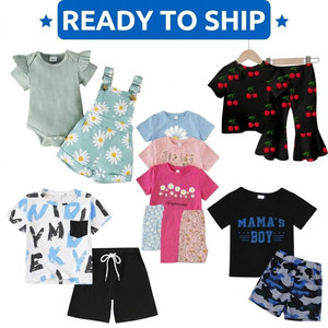 Conjuntos de Camiseta y Pantalones Cortos de Algodón para Niños, Estampado de Osos, Ropa de Verano para Niños y Niñas, Ropa Casual, Opciones Multicolores - Product Image 5