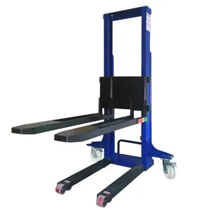 Self Loading Stacker Crane 500kg Light Weight Pallet Lifter Machine Hydraulic Lift Equipment Self Loading Forklift