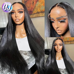Perruques vietnamiennes brutes de 30 pouces, cheveux humains, lace front, vente en gros, 13x6, lisses comme des baguettes, couleur naturelle, perruque frontale HD pour femmes noires - Product Image 4
