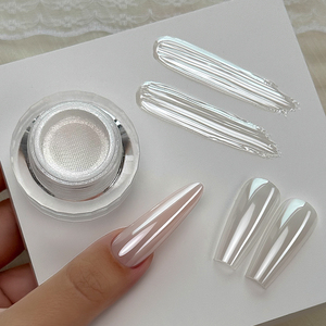 Poudre à ongles <span class=keywords><strong>effet</strong></span> miroir YOKKEFELLOW Cushion <span class=keywords><strong>Aurora</strong></span> Chrome, 2 couleurs magiques GT211-GT212 pour la beauté des ongles - Product Image 3