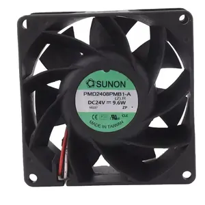 sunon 12V 48V DC24V 9.6W EC AC 80x80x38MM 8CM 8038 Schneider Inverter industrial axial Centrifugal PMD2408PMB1-A cooling fan