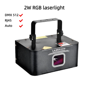 Spectacle de lumière laser RGB 2W pour <span class=keywords><strong>animation</strong></span> de scène de <span class=keywords><strong>fête</strong></span> <span class=keywords><strong>à</strong></span> <span class=keywords><strong>domicile</strong></span>, éclairage DJ KTV, acier inoxydable IP33, contrôle DMX512 RJ45, portable - Product Image 4