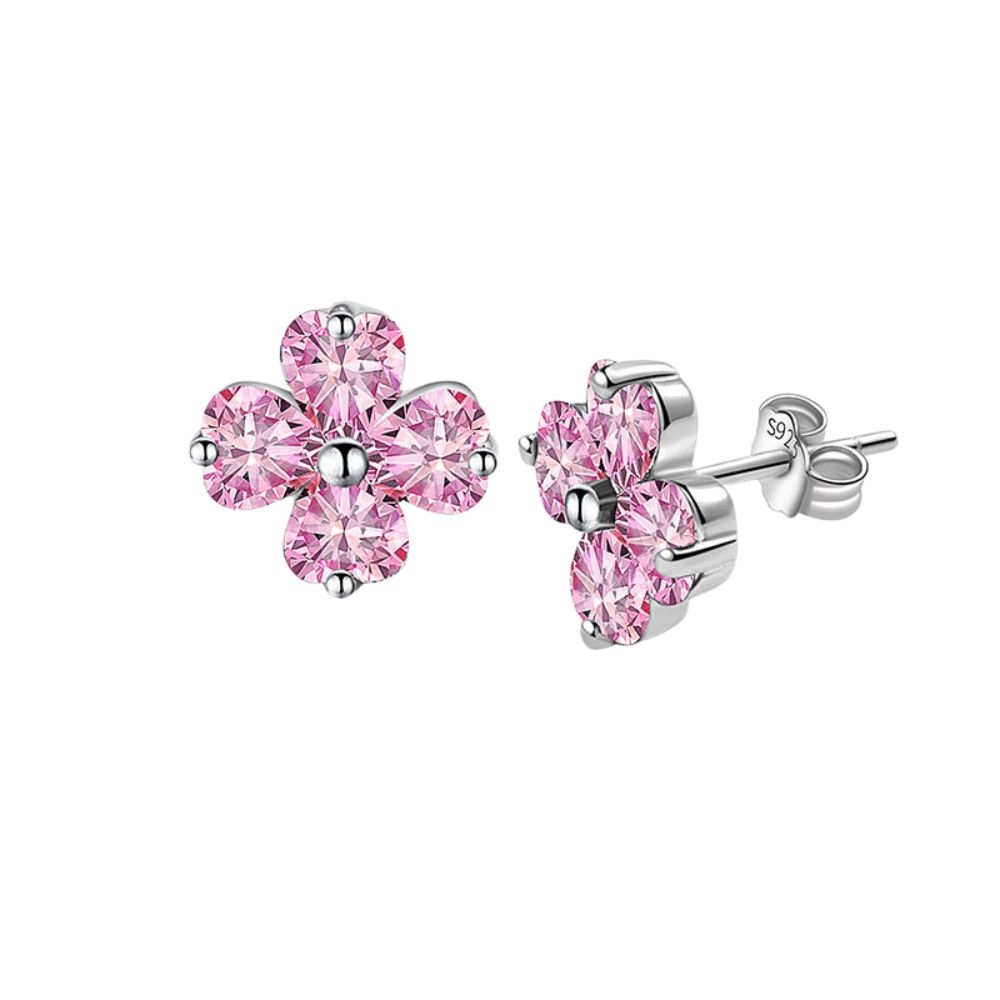 Pink, Rhodium Plated