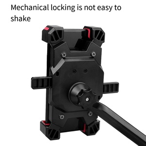 Phi Hành Gia Chất Lượng Cao Thiết Kế Thể Thao 360 Xoay Một Nút Khóa Máy Tính Bảng Trường Hợp TPU + PC Chất Liệu Điện Xe Máy Điều Chỉnh - Product Image 3