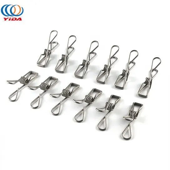 Spring Clip Supply Paper Clip Stainless Steel Wire Spring Clothes Clip Spring
