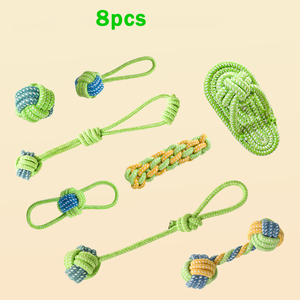 Jouet pour chien en corde de haute qualité aux couleurs vives, tressé, interactif, pour mâcher et tirer, pour l'entraînement et les jeux d'intérieur des animaux de compagnie - Product Image 4