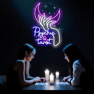 Enseigne néon psychique et tarot, décoration murale LED pour boutique de tarot, enseignes néon LED personnalisées pour la maison et les fêtes - Product Image 4