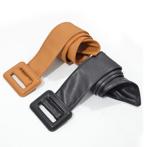 Vente en gros de ceintures de créateurs simples et polyvalentes avec boucle en PU grande taille ceintures larges pour femmes ceintures mode pour femmes - Product Image 4