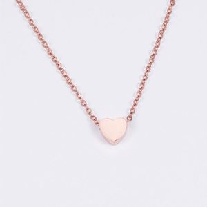 Collar con Colgante de Barra de Corazón Pequeño, Grabado con Fe, Esperanza y Amor, Chapado en Oro de 14K, Cadena de Acero Inoxidable, para Mujer, Novia - Product Image 1