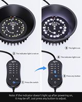Seaoura SR-013 Lampe LED UVB 5-en-1 pour reptiles avec minuterie intégrée, niveaux d'intensité UVB 1.0/2.0/5.0/10.0/12.0 pour tortues