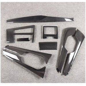 มือจับประตูและชุดแต่งภายในคาร์บอนไฟเบอร์แท้ใหม่สำหรับ Audi A6 2018-2023 Allroad Avant Trim สำหรับปี 2020-2022 - Product Image 1