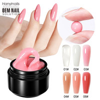 Gel 3D non collant pour nail art avec logo personnalisé, conception de marque privée, fournisseurs OEM ODM, bouteille LED professionnelle pour la construction d'ongles