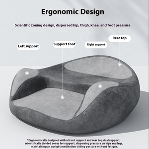 Cojín ergonómico de meditación de atención plena, almohada Lumbar de espuma viscoelástica y cojín de asiento para yoga, asiento sedentario Perezoso - Product Image 2